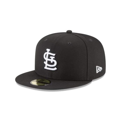 Black St. Louis Cardinals Hat - New Era MLB Basic 59FIFTY Fitted Caps USA0534261